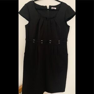 Olivia Mathews black short sleeve dress, 16 W.